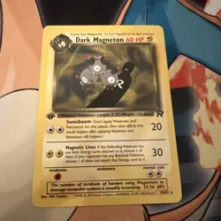 Pokemon Cards: Team Rocket 1st Edition Rare: Dark Magneton 28/82 - Image 1
