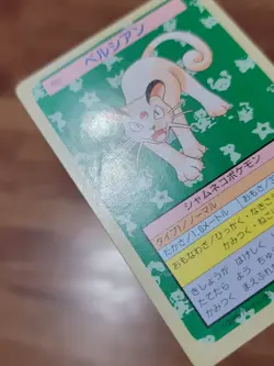 MP Persian 053 Topsun Green Back 1995 Nintendo Vintage Pokemon Card Japanese F/S - Image 3