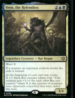 MTG Vren, The Relentless Bloomburrow Foil Single Card - Image 1