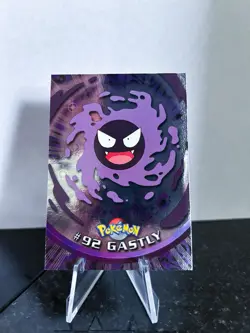 Gastly # 92 - 1999 Pokemon Card Topps Blue Label Holo Foil - LP - Image 1