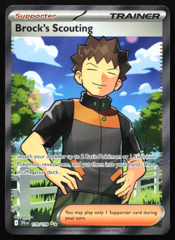 Brock's Scouting 179/159 Journey Together Ultra Rare Near Mint Pokemon Card - Image 1