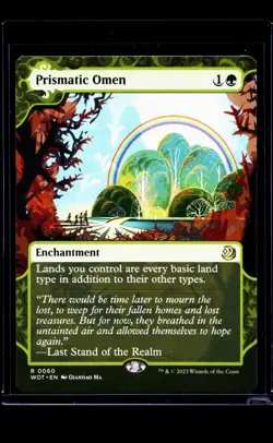 2023 MTG Magic the Gathering WOT Wilds of Eldraine Borderless #60 Prismatic Omen - Image 1