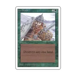 WOTC MtG Unlimited Ice Storm (U) Fair - Image 1