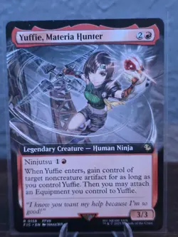 MTG Final Fantasy Yuffie, Materia Hunter (Extended Art) Non-foil R 158 - Image 1