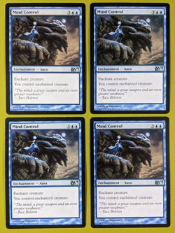 Mind Control x4 Magic 2011 M11 4x Playset Magic the Gathering MTG - Image 1