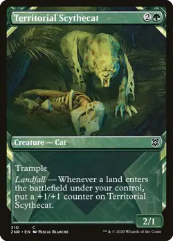 [4x] Territorial Scythecat - Showcase ZNR LP MTG - Image 1