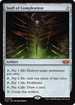 MTG Tarkir: Dragonstorm Commander - Staff of Compleation - Image 1