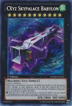 CXyz Skypalace Babylon - NUMH-EN046 - Secret Rare - Unlimited - Lightly Played - Image 1