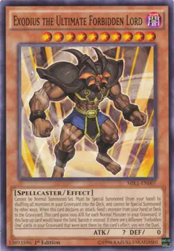 1x (EX) Exodius the Ultimate Forbidden Lord - MIL1-EN007 - Common - 1st Edition - Image 1