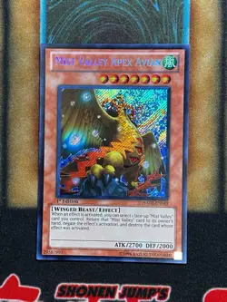 Yugioh Mist Valley Apex Avian HA02-EN049 Secret Rare 1st Ed MP - Image 1