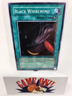 YuGiOh Black Whirlwind TU01-EN005 Turbo Pack Unlimited Super Rare LP - Image 1