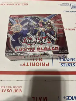 YUGIOH! Cosmo Blazer 1st Edition Booster Box Sealed - Image 1