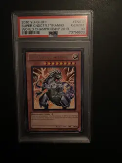 PSA 10 GEM MINT Super Conductor Tyranno WCPP-EN017 Rare Yugioh - Image 1