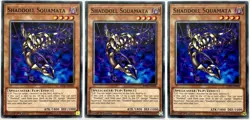 3 x SDSH-EN006 Shaddoll Squamata - Common 1st Edition Near Mint YuGiOh Cards - Image 1