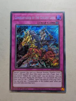 Yu-Gi-Oh! - Conquistador of the Golden Land - SESL-EN034 - Secret Rare - 1st Ed - Image 1