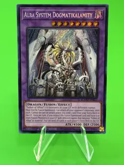 Yu-Gi-Oh Monster Mayhem Alba System Dogmatikalamity Secret Rare BLMM-EN011 NM!!! - Image 1