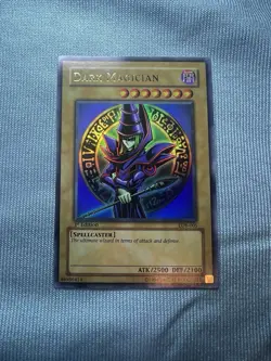 Yugioh Dark Magician LOB-005 Ultra Rare 1st Edition Asian English AE - Image 1