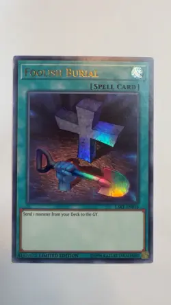Yu-Gi-Oh Foolish Burial LART-EN016 Ultra Rare Limited Edition Lost Art PL MP+ - Image 1