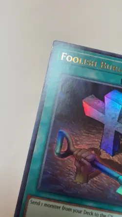 Yu-Gi-Oh Foolish Burial LART-EN016 Ultra Rare Limited Edition Lost Art PL MP+ - Image 3