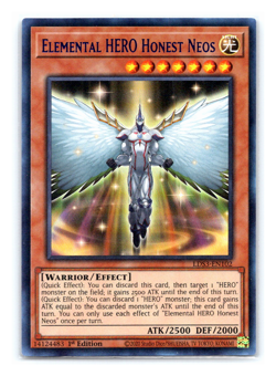 Elemental HERO Honest Neos - LDS3-EN102 BLUE Ultra Rare - 1st Edition - Yugioh - Image 1