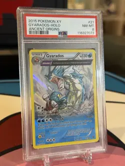 GYARADOS 21/98 PSA 8 XY ANCIENT ORIGINS HOLO RARE POKEMON CARD ENGLISH - Image 2