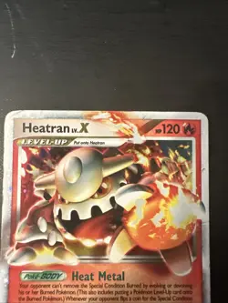 Heatran Lv.X 97/100 Extended Art Holo Ultra Rare Card 2008 Pokemon - Image 2