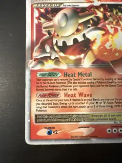 Heatran Lv.X 97/100 Extended Art Holo Ultra Rare Card 2008 Pokemon - Image 3