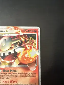 Heatran Lv.X 97/100 Extended Art Holo Ultra Rare Card 2008 Pokemon - Image 5