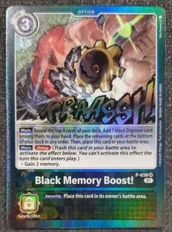 Black Memory Boost! [P-039] (Resurgence Booster) - Digimon [Promotional Cards] - Image 1