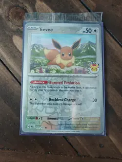 Pokemon Eevee Card 074/131, Mint Sealed, Pokemon Day 2025 Holo Promo TCG - Image 1