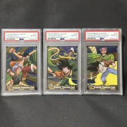 PSA10 2008 Morinaga 40th Weekly Jump Wafer Card Dragon Ball X One Piece Dramatic - Image 2