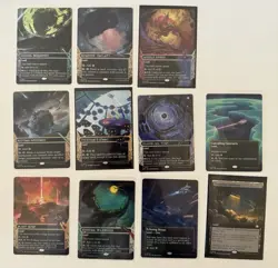 Magic the Gathering Edge Of Eternities Rare Land Borderless Foil 11 Card Lot - Image 1
