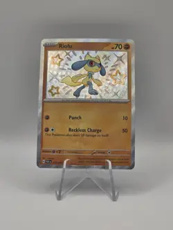 Pokemon TCG Riolu 173/091 Paldean Fates Baby Shiny Card NM/Mint Condition - Image 1
