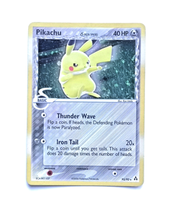 PIKACHU (Delta) 93/92 Secret Rare Holoswirl Ex Legend Maker - Pokemon Card - Image 1