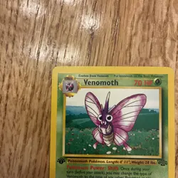 Venomoth 29/64 1st Edition Non Holo Jungle Pokemon Card - Image 2