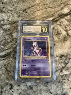 Pokemon TCG Mewtwo #14 Holo Card Classic Collection CGC Pristine 10 - Image 1