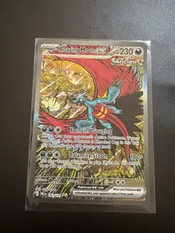 Pokemon TCG Prismatic Evolutions Roaring Moon EX Card 162/131 Sir - Image 1