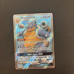 Pokemon Card - Sun & Moon Promo Blastoise GX SM189 NM - Image 1