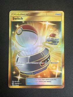 Pokemon Card Full Art Switch 160/149 Sun and Moon Base Secret Rare NM Condition - Image 1