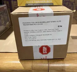 Pokemon Center Brilliant Stars Elite Trainer Box ETB factory Sealed Case of 4 - Image 2