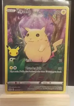 Pikachu 005/025 Celebrations Holo Pokemon Tcg Rare Pack Fresh - Image 1