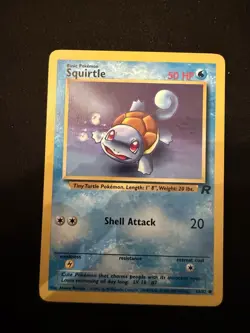 Pokemon TCG Team Rocket Squirtle 68/82 Unlimited Common NM Condition - Image 1