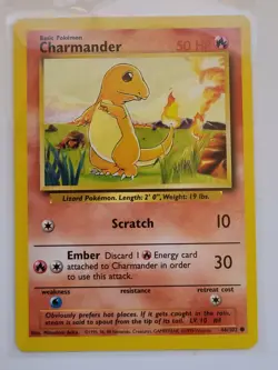 Vintage 1999 Charmander & Charmeleon Pokemon Cards BASE SET, LP-NM - Image 2