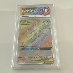 Moltres & Zapdos & Articuno GX 69/68 Hidden Fates Ace 10 Gem Mint Pokemon Tcg - Image 1