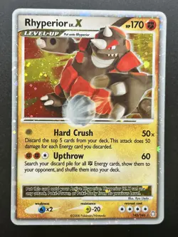 Rhyperior LV. X #145/146 Level Up Legends Awakened Foil Holo POKEMON 2008 TCG - Image 1