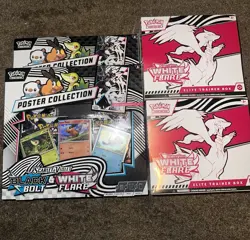 Pokemon TCG - White Flare Elite Trainer Box ETB & Poster Collection Bundle - Image 2