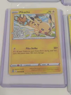 Pokemon Sealed Pikachu Build A Bear/Movie Promo/Snowflake Promo Holo Cards - Image 4