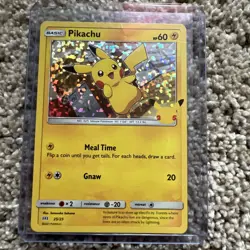 MINT Pikachu Mcdonalds 25/25 Holo 25th Anniversary Pokemon Promo Card 2021 - Image 1