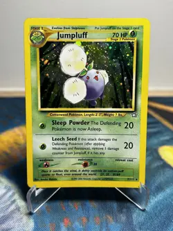 Jumpluff 7/111 Holo Rare Vintage Neo Genesis Gen 2 Pokemon Card MP - Image 1