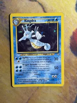 Kingdra 8/111 Neo Genesis Holo Rare 1995-2000 Gen 2 Vintage Pokemon Card - Image 3